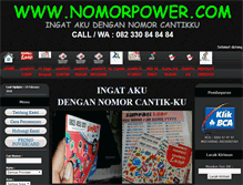 Tablet Screenshot of nomorpower.com
